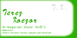 terez koczor business card